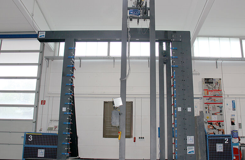 Large Burglary test rig in a hall