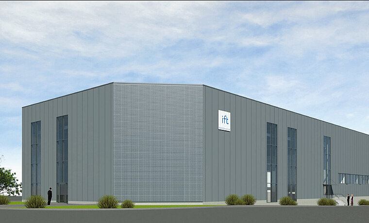 Concept image of the new laboratory for testing building acoustics and facades