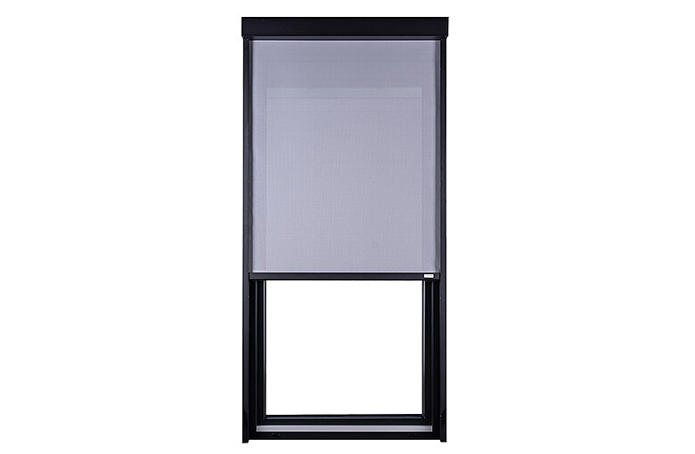 ECOFUSION – Balkontür (76 mm) mit hitzereflektierender Folierung außen, PAD-Lüftung, steuerbarem Sonnenschutz und Titandioxid-Verglasung (TiO2) 